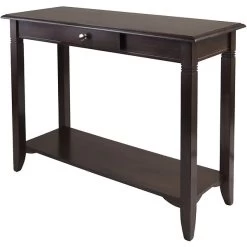 Winsome Nolan 30" X 40" X 15.98" Composite Wood Console Table With Drawer, Cappuccino (40640)