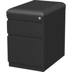 Quill Brand® 2-Drawer Vertical File Cabinet, Locking, Letter/Legal, Black, 19.88"D (25174D)