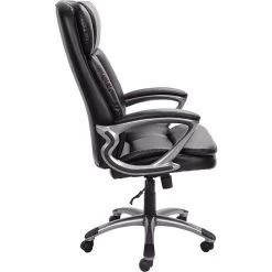 Serta Big & Tall Ergonomic Faux Leather Executive Big & Tall Chair, 350 Lb. Capacity, Black (43675OSS)