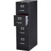 Quill Brand® 4-Drawer Vertical File Cabinet, Locking, Letter, Black, 25"D (25164D)