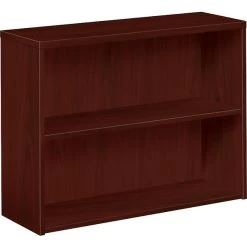 HON 10500 Series Bookcase, 2 Shelves, 36"W, Mahogany Finish NEXTExpress NEXT2019