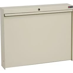 Datum WallWrite® Fold-Up Desk; Standard With Lock, Bone White