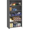 Tennsco® Closed Commercial Steel Shelving, 6-Shelf, Medium Gray, 75Hx36Wx24"D