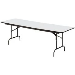 Iceberg® Premium Wood Laminate Folding Tables, 96x30", Gray