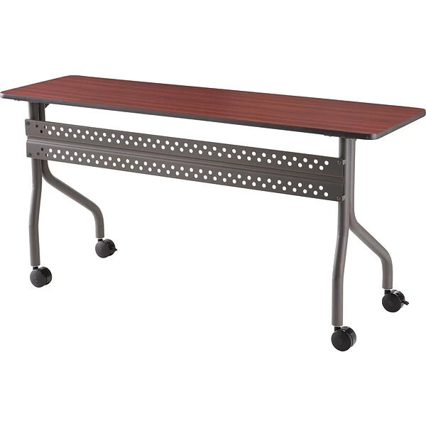Iceberg Officeworks™ Rectangular Mobile Training Table, Mahogany, 29"H X 60"W X 18"D 1 Iceberg Officeworks™ Rectangular Mobile Training Table, Mahogany, 29"H X 60"W X 18"D