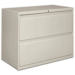 HON Brigade 800 Series 2-Drawer Lateral File, Letter/Legal, Light Gray, 36"W (HON882LQ)