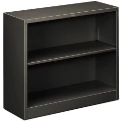 HONĀ® Brigade Bookcase, Charcoal, 2-Shelf, 29"H