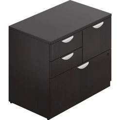 Offices To Go® Superior Mixed Storage Unit With Lock, American Espresso, 29 1/2"H X 36"W X 22"D