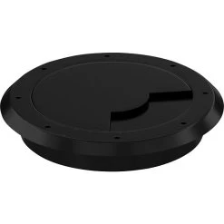 Offices To Go® 2" Wide Grommet Cover, Black, 1/4"H X 2"W X 2"D