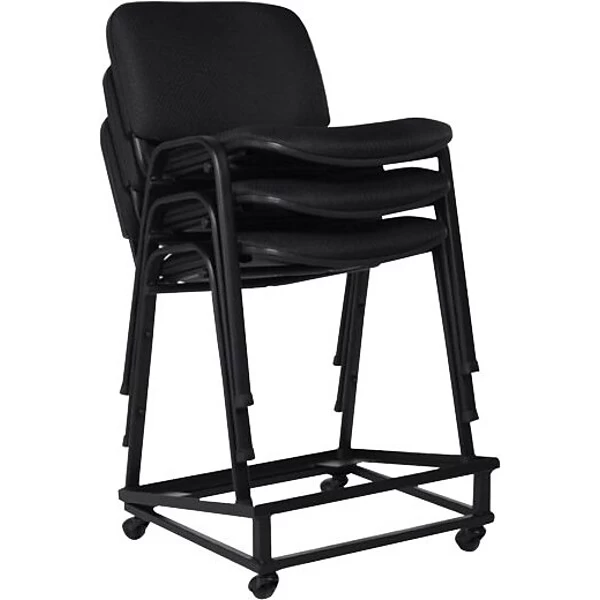 Offices To Go® Armless Stack Chair, Fabric, Black, Seat: 18"Wx17 1/2"D, Back: 18"Wx12 1/2"H, 2/CT 1 Offices To Go® Armless Stack Chair, Fabric, Black, Seat: 18"Wx17 1/2"D, Back: 18"Wx12 1/2"H, 2/CT