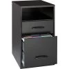 Quill Brand® 2-Drawer Mobile Pedestal Vertical File Cabinet, Black, Letter (18505)