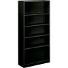 HON Brigade Steel Bookcase, 5 Shelves, 34-1/2"W, Black Finish NEXT2018 NEXT2Day