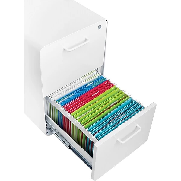 Poppin White Stow 2-Drawer File Cabinet (100413) 2 Poppin White Stow 2-Drawer File Cabinet (100413) - Image 2