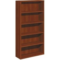 HON® 10700 Series In Cognac, 5-Shelf Bookcase