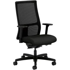 HON Ignition Mid-Back Mesh Task Chair, Synchro-Tilt, Back Angle, Adj Arm, Fabric, Starry Night, 20.0"W X 17.0"D, 19.0"W X 24.0"H