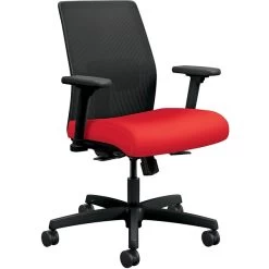 HON Ignition Ilira-Stretch Mesh Back Task Chair, 26"W X 26.5"D, 26"W X 40.5"H, Ruby