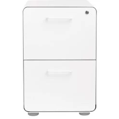 Poppin White Stow 2-Drawer File Cabinet (100413)