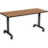 HON Huddle Table, Fixed Base, Harvest Laminate, 60"W