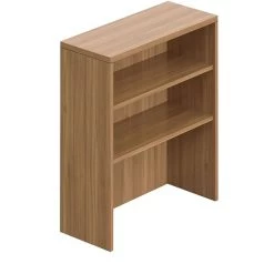 Offices To Go Superior Laminate 36" Table Top Bookcase, Autumn Walnut Laminate