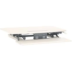 HON 35"W Desktop Riser With Keyboard Tray, White (BSXRISERWHT)