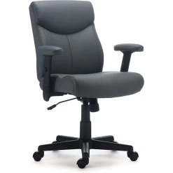 Quill Brand® Traymore Luxura Managers Chair, Gray (53246) -Home furniture s1126190 s7