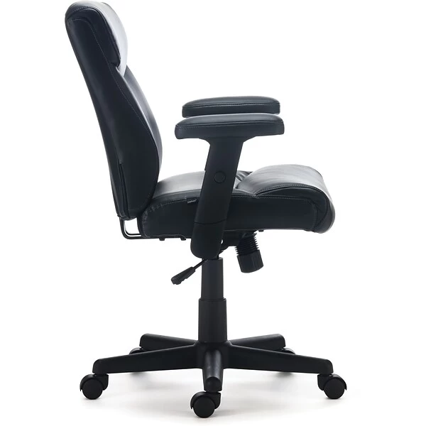 Quill Brand® Traymore Luxura Managers Chair, Black 1 Quill Brand® Traymore Luxura Managers Chair, Black