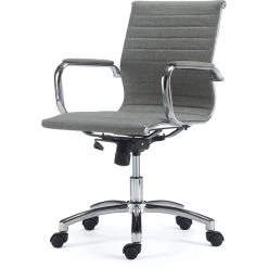 Quill Brand® Everell Fabric Managers Chair, Gray (53279) -Home furniture s1127092 s7