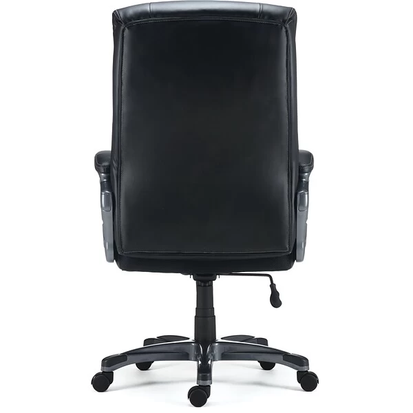Quill Brand® Lockland Bonded Leather Big & Tall Managers Chair, Black (53235) 3 Quill Brand® Lockland Bonded Leather Big & Tall Managers Chair, Black (53235) - Image 3