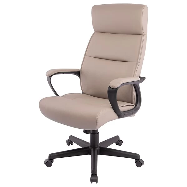 Quill Brand® Rutherford Luxura Manager Chair, Tan/Modern Gray (45609) 2 Quill Brand® Rutherford Luxura Manager Chair, Tan/Modern Gray (45609) - Image 2