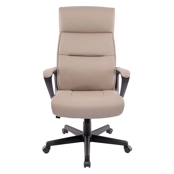 Quill Brand® Rutherford Luxura Manager Chair, Tan/Modern Gray (45609) 1 Quill Brand® Rutherford Luxura Manager Chair, Tan/Modern Gray (45609)