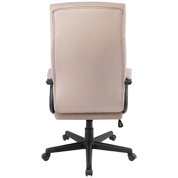 Quill Brand® Rutherford Luxura Manager Chair, Tan/Modern Gray (45609) 4 Quill Brand® Rutherford Luxura Manager Chair, Tan/Modern Gray (45609) - Image 4