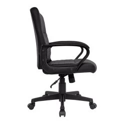 Quill Brand® Tervina Luxura Mid-Back Manager Chair, Black (56904) -Home furniture s1164470 s7