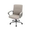Quill Brand® Tervina Luxura Mid-Back Manager Chair, Cream (56905)