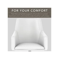 Bush Furniture Somerset 60"W L-Shaped Desk With Mid Back Leather Box Chair, White (SET022WH) 8 Bush Furniture Somerset 60"W L-Shaped Desk With Mid Back Leather Box Chair, White (SET022WH) -Home furniture sp101211885 s7