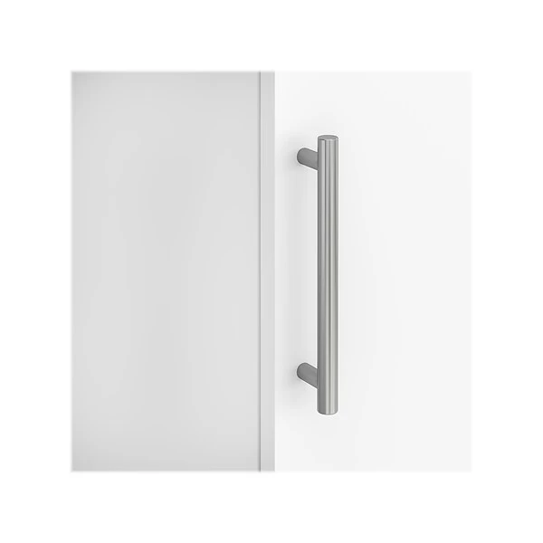 Bush Furniture Somerset 60"W L-Shaped Desk With Mid Back Leather Box Chair, White (SET022WH) 5 Bush Furniture Somerset 60"W L-Shaped Desk With Mid Back Leather Box Chair, White (SET022WH) - Image 5