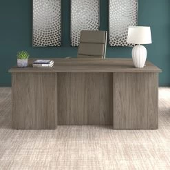 Bush Business Furniture Office 500 71" Executive Desk, Modern Hickory (OFD172MHK)