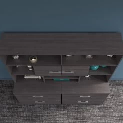 Bush Business Furniture Office 500 71 "W Desktop Hutch, Storm Gray (OFH172SGK) -Home furniture sp101402937 s7