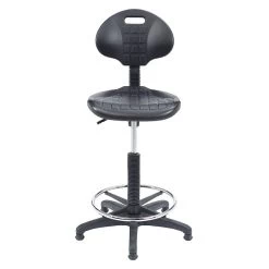 National Public Seating Kangaroo Stool 6700 Series Polyurethane Drafting Chair, Black (6722HB) -Home furniture sp103784006 s7