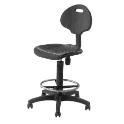 National Public Seating Kangaroo Stool 6700 Series Polyurethane Drafting Chair, Black (6722HB) -Home furniture sp103784016 s7