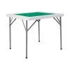 Flash Furniture 4-Player Folding Table, 34.5" X 34.5", Green/White (DAD-MJZ-88-GG)