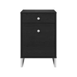 Whalen Asherton 2-Drawer Vertical File Cabinet, Letter/Legal, Inkwood Black, 19" (SPUS-ASHF-BM)