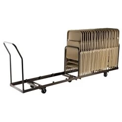 NPS Folding Chair Dolly, Vertical Storage, Brown (DY-50) -Home furniture sp122994691 s7