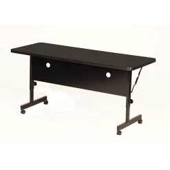 Correll 24"W X 60"L Laminate Top Adjustable Training Table Black Granite (FT2460-07)