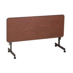 Correll 24"W X 60"L Melamine Top Adjustable Training Table Walnut (FT2460MA-01) -Home furniture sp12640419 s7