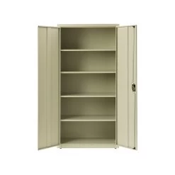 Hirsh 72" Steel Storage Cabinet With 5 Shelves, Putty (22004) 10 Hirsh 72" Steel Storage Cabinet With 5 Shelves, Putty (22004) -Home furniture sp126837070 s7