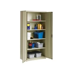 Hirsh 72" Steel Storage Cabinet With 5 Shelves, Putty (22004) 11 Hirsh 72" Steel Storage Cabinet With 5 Shelves, Putty (22004) -Home furniture sp126837072 s7