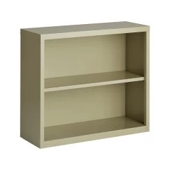 Hirsh HL8000 Series 2-Shelf 30"H Steel Bookcase, Putty (21986)