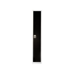 AdirOffice 72" 1-Compartment Steel Tier Key Lock Black Storage Locker (629-201-BLK)
