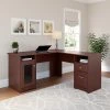 Bush Furniture Cabot L Shaped Desk, Harvest Cherry (WC31430-03K)