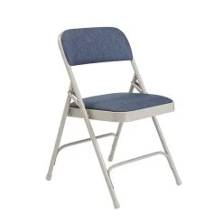 NPS 2200 Series Fabric Padded Premium Folding Chairs, Imperial Blue/Gray, 4 Pack (2205/4) -Home furniture sp130557469 s7
